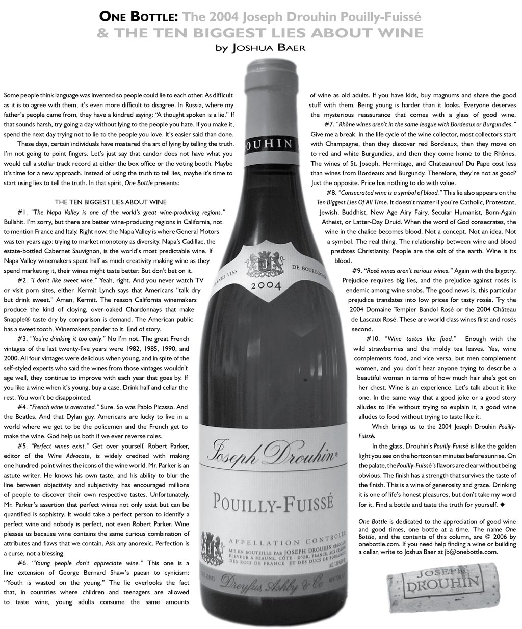 2004 Joseph Drouhin Pouilly-Fuisse