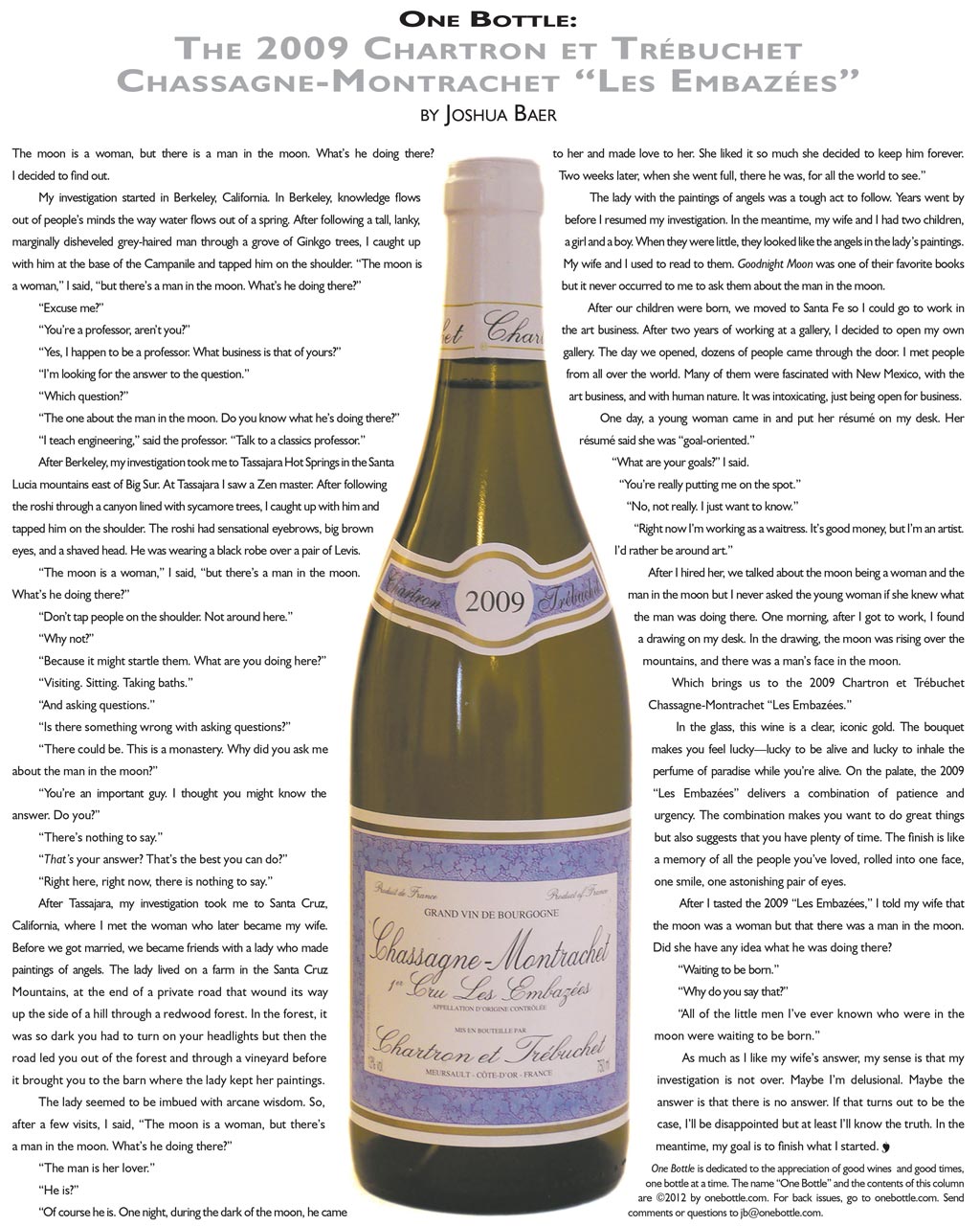 2009 Chartron et Trébuchet Chassagne-Montrachet Les Embazées