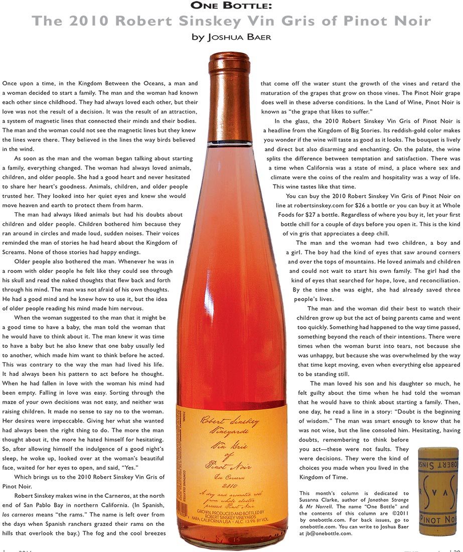 2010 Robert Sinskey Vin Gris of Pinot Noir