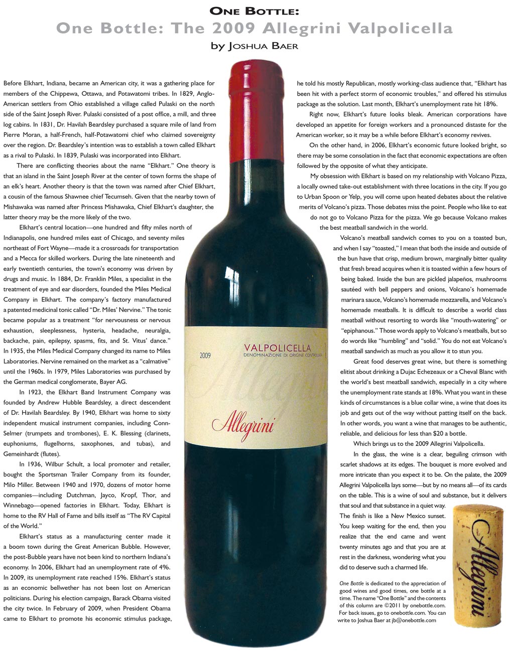 2009 Allegrini Valpolicella