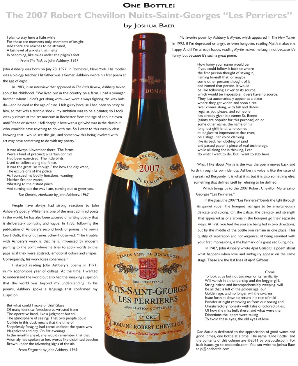 2007 Robert Chevillon Nuits-Saint Georges Les Perrieres