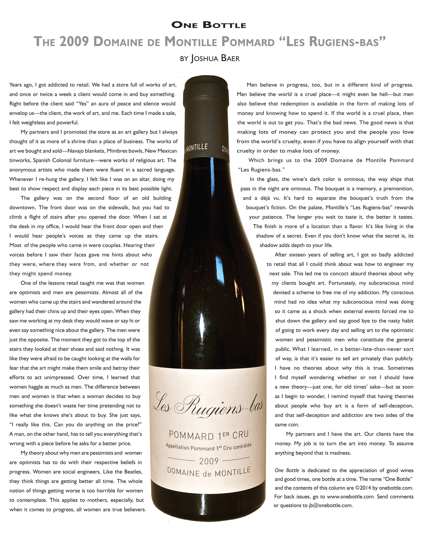 2009 Domaine de Montille Pommard Les Rugiens-bas