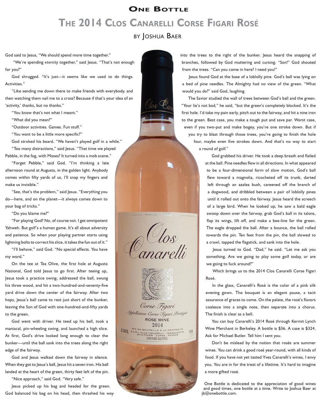 2014 Clos Canarelli Corse Figari Rosé