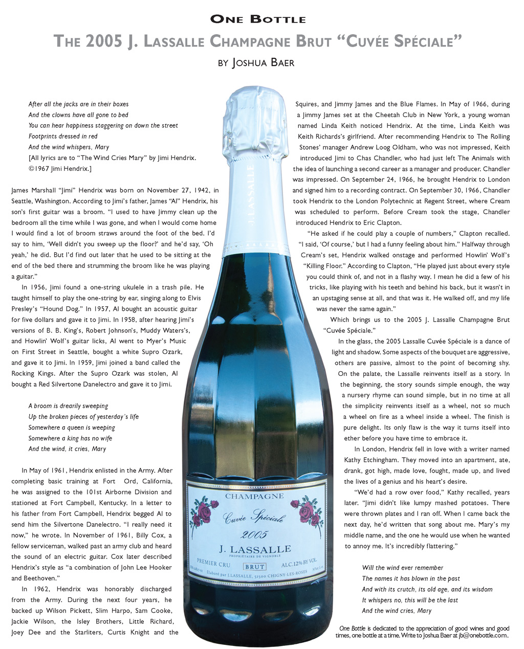 2005 J. Lassalle Champagne Brut Cuvée Spéciale