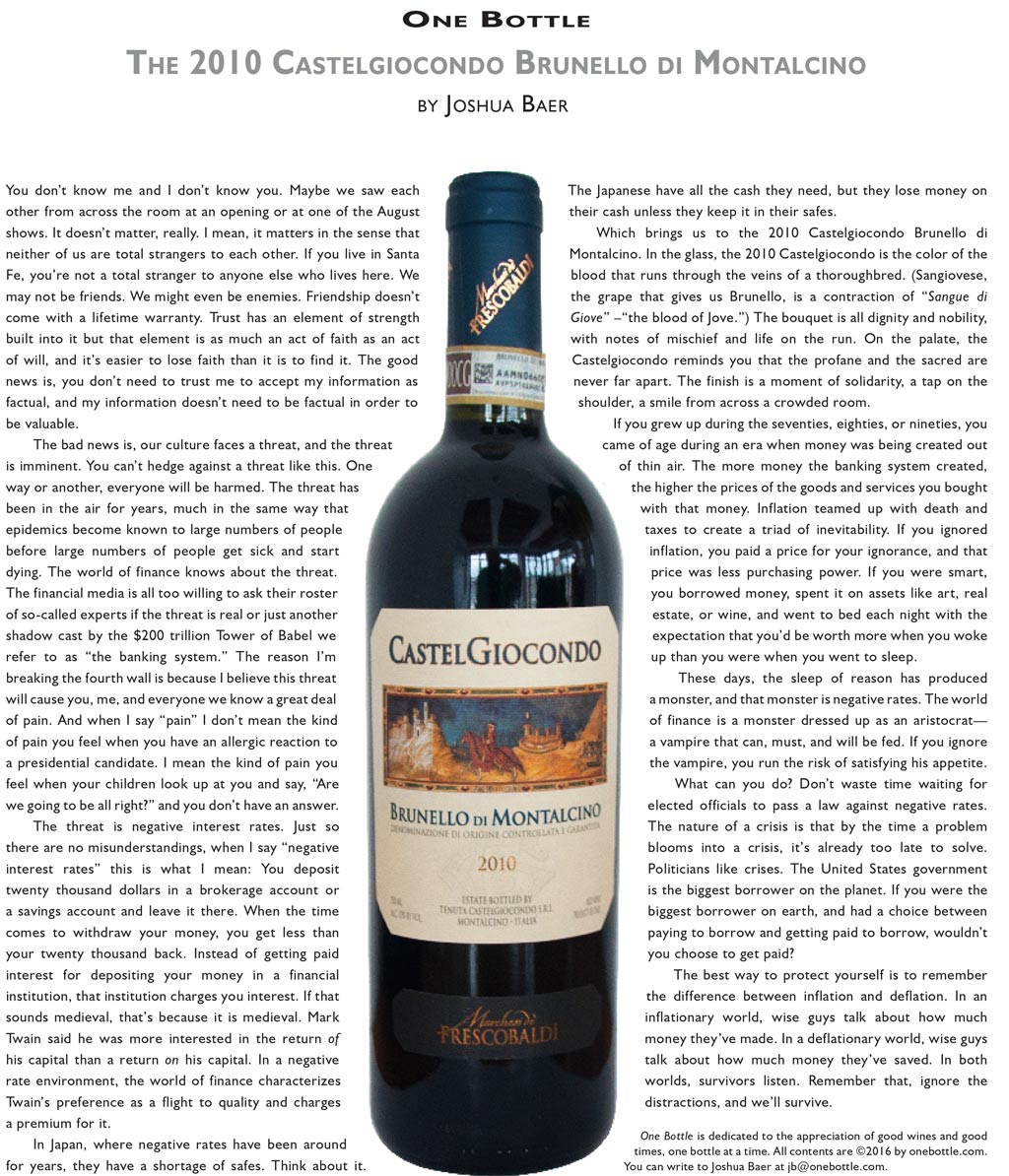 2010 Castelgiocondo Brunello di Montalcino