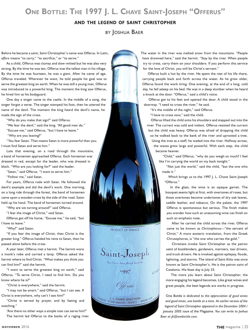 1997 J. L. Chave Saint-Joseph Offerus