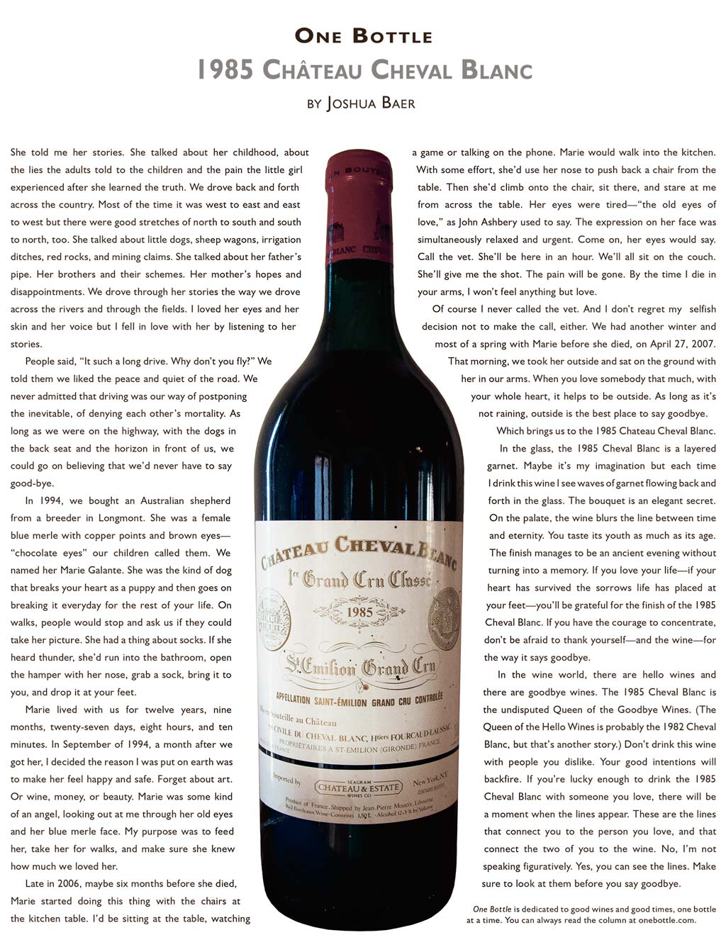 1985 Château Cheval Blanc